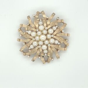Trifari fantasy flower vintage brooch